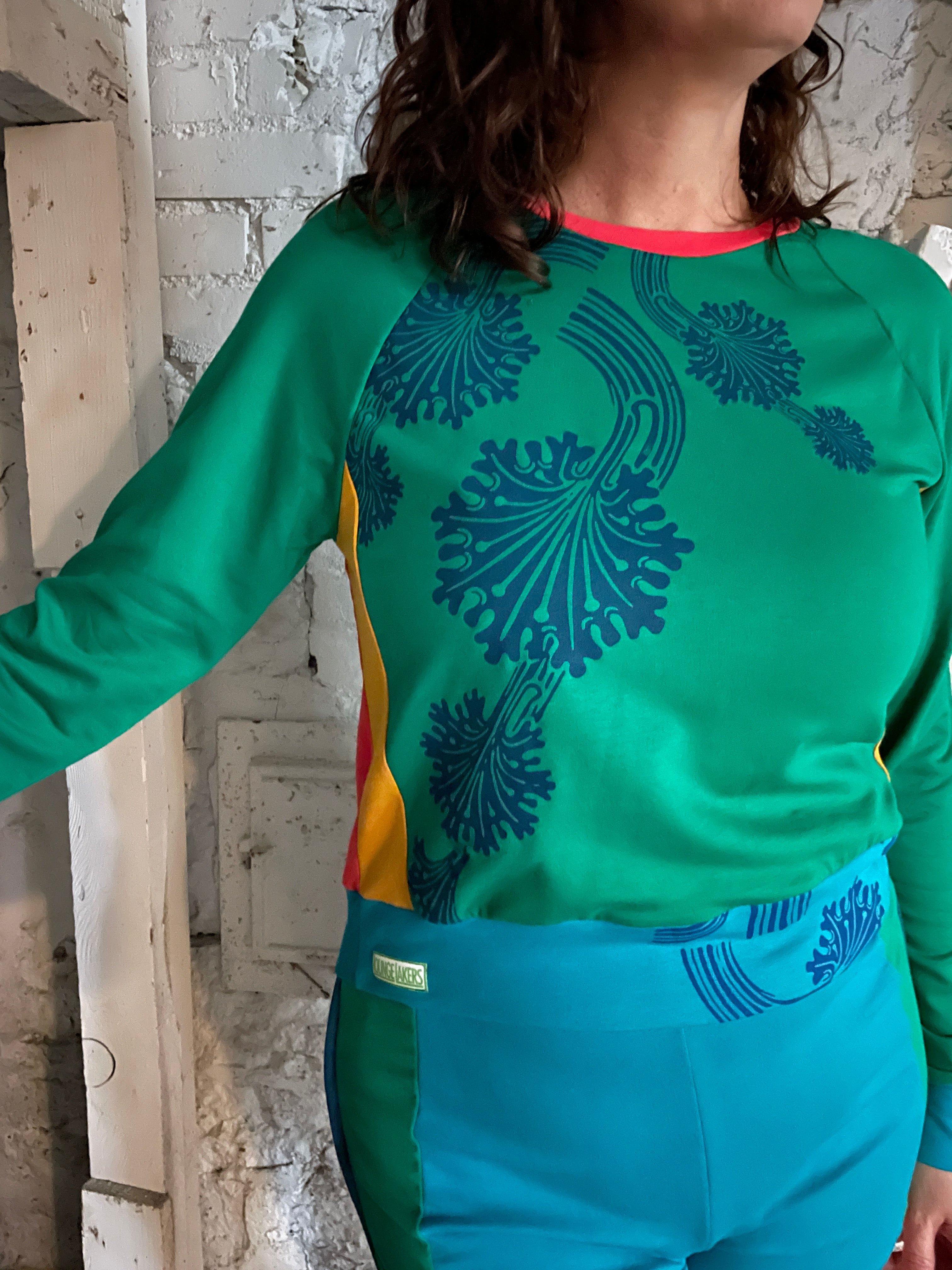 Green Nouveau Pullover