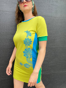 Chartreuse Special Mini-Dress